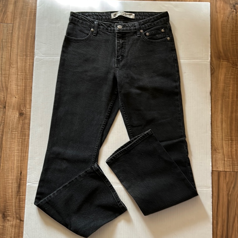 Harley Davidson Black Jeans Womens Size 8L Bootcut